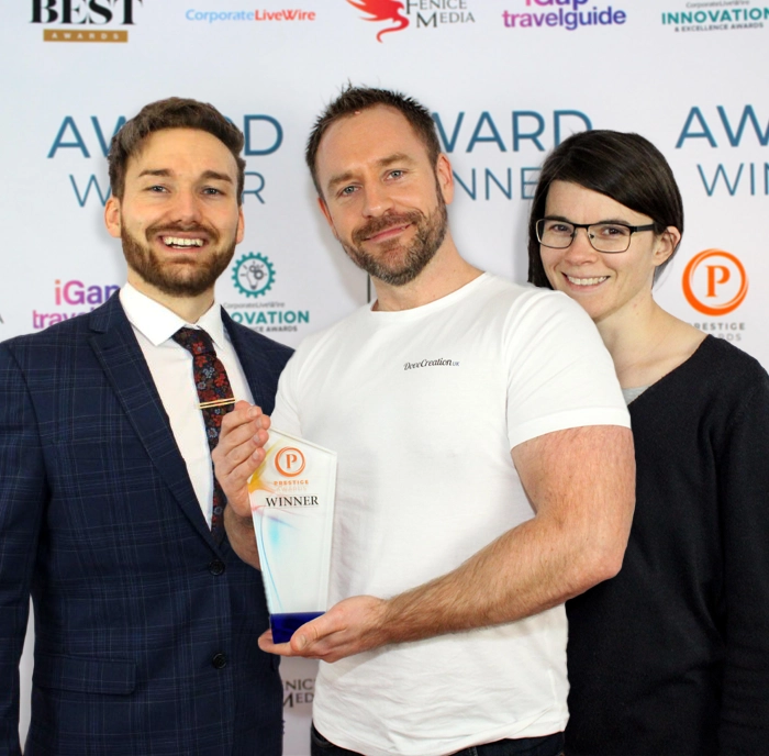DoveCreation FR winning Best Website Design & Development award 2024